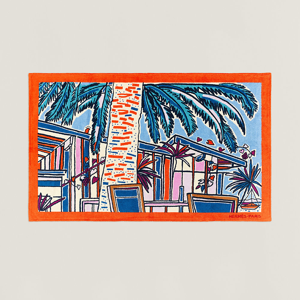 ビーチタオル 《砂漠の見える部屋》 | Hermès - エルメス-公式サイト